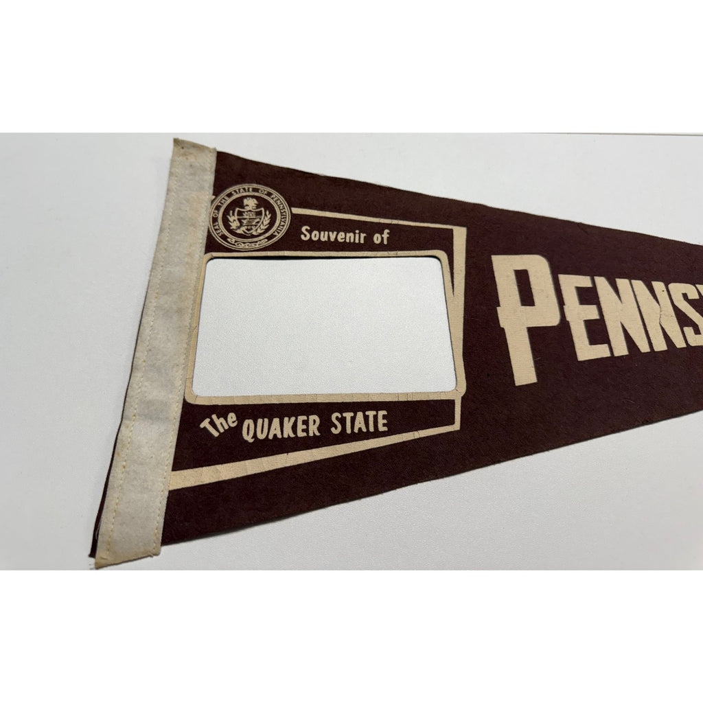 Vintage Pennsylvania "The Quaker State" pennant