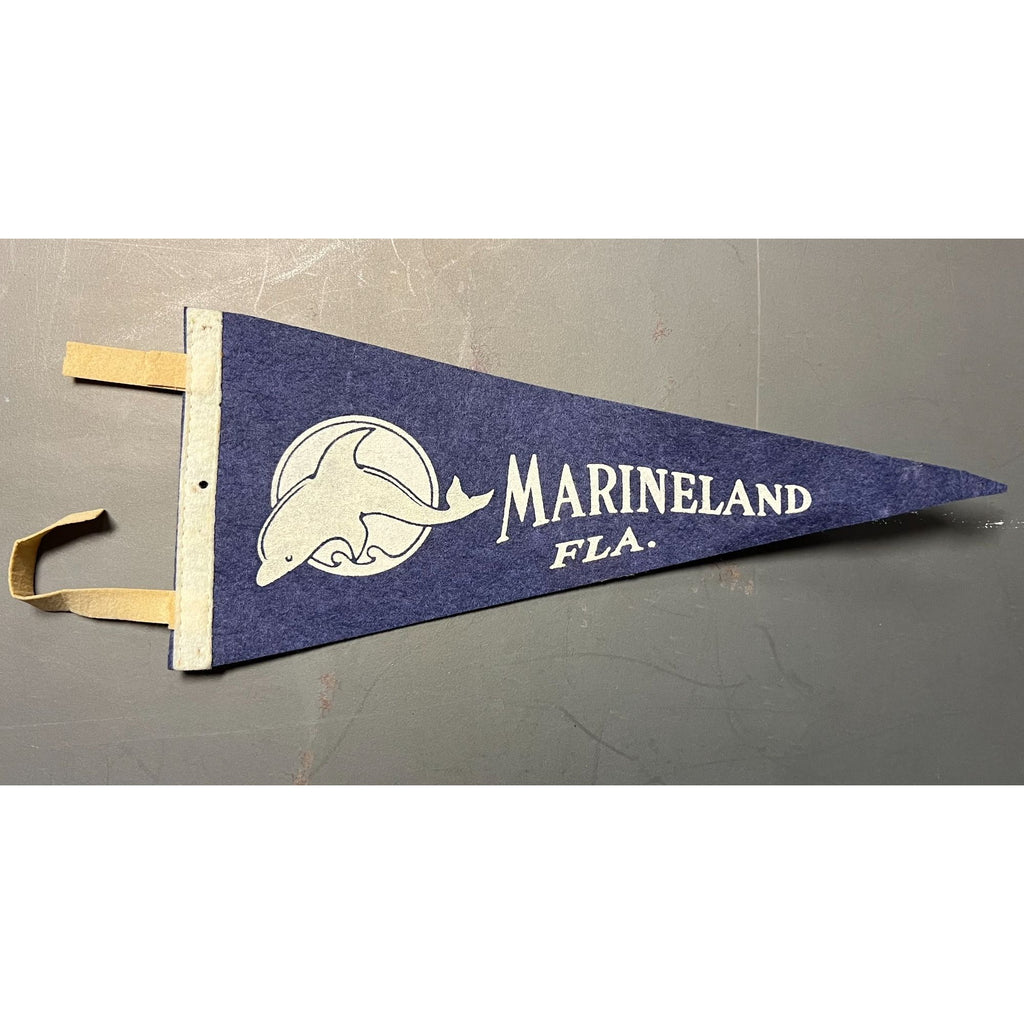 Vintage Marineland Florida pennant