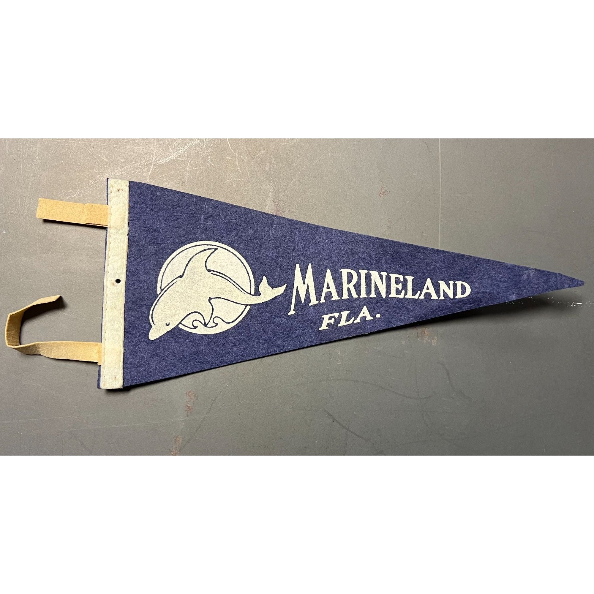 Vintage Marineland Florida pennant