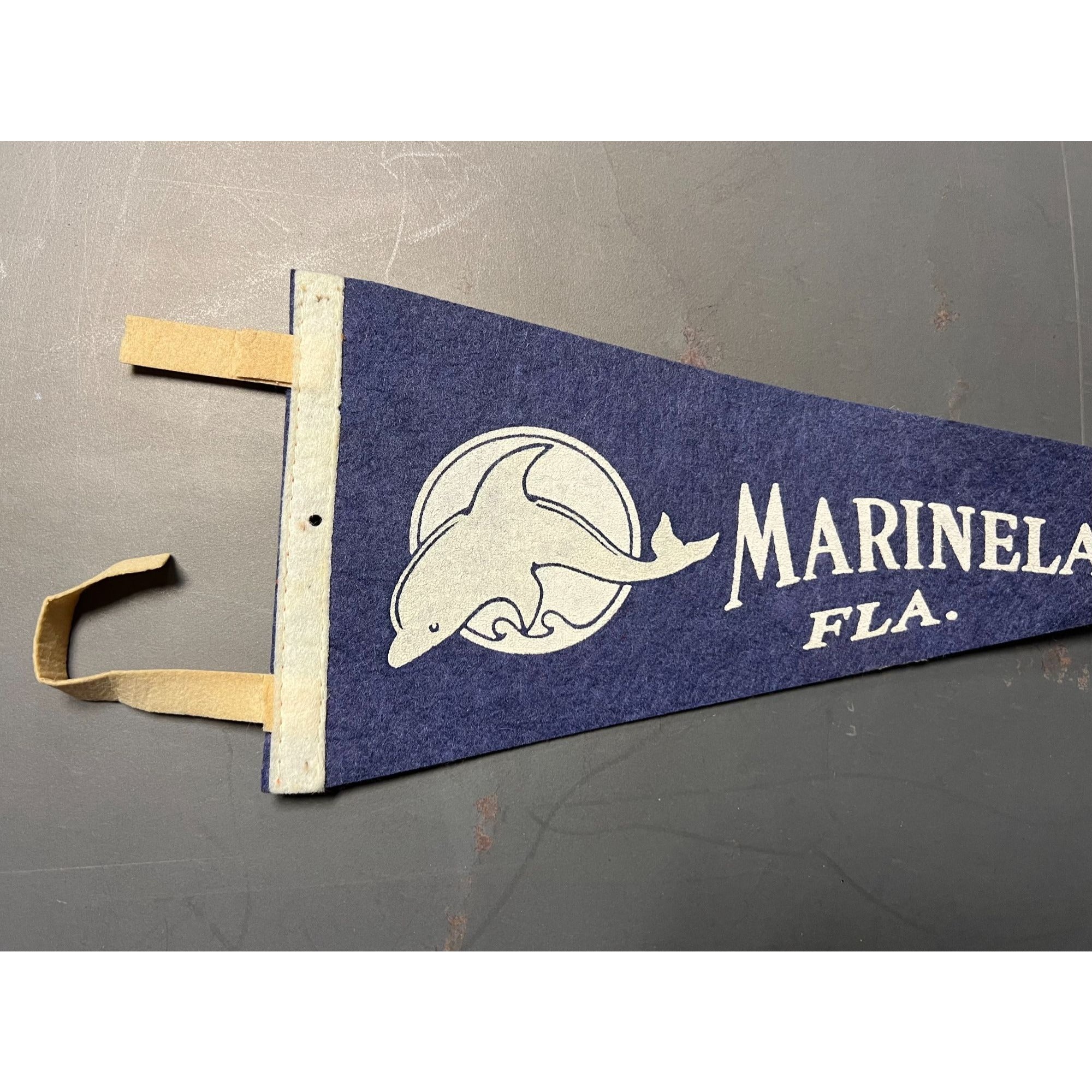 Vintage Marineland Florida pennant