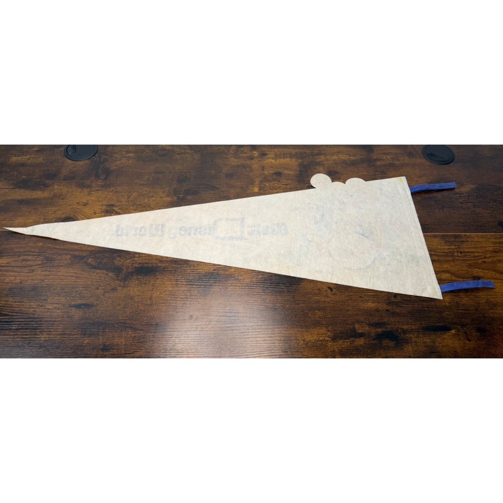 Vintage Walt Disney World 25th Anniversary Pennant With Classic Characters
