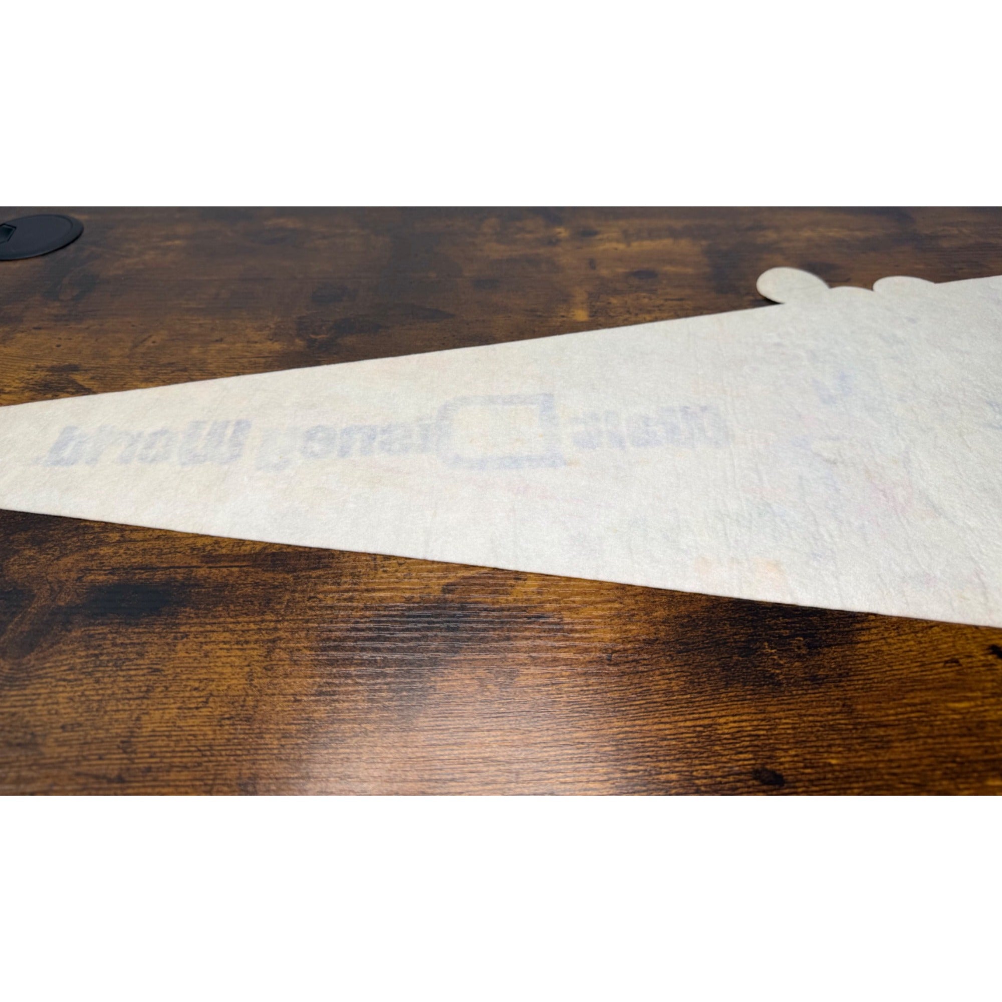 Vintage Walt Disney World 25th Anniversary Pennant With Classic Characters
