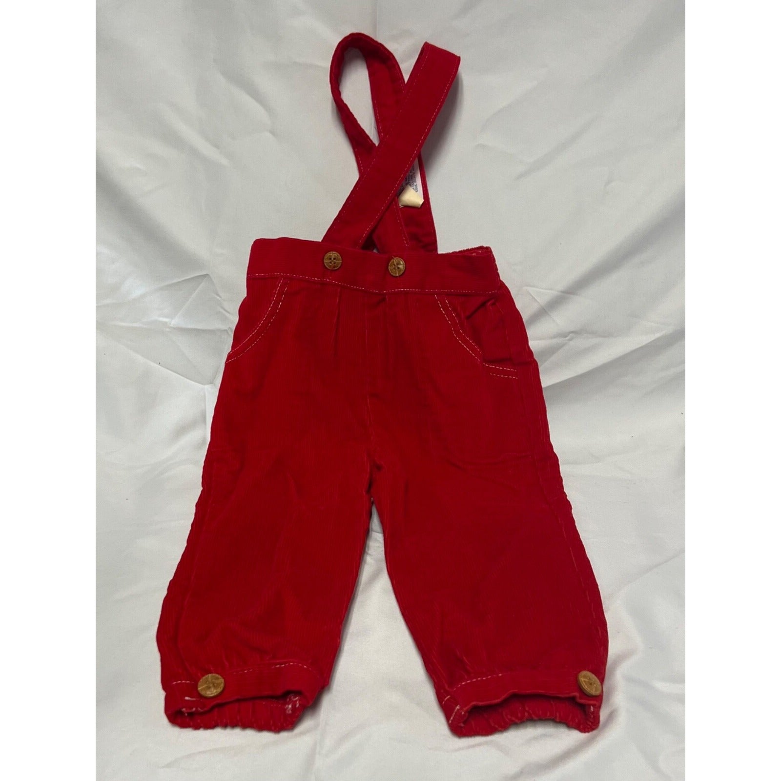 Vintage Carter's red corduroy overalls size 18 months