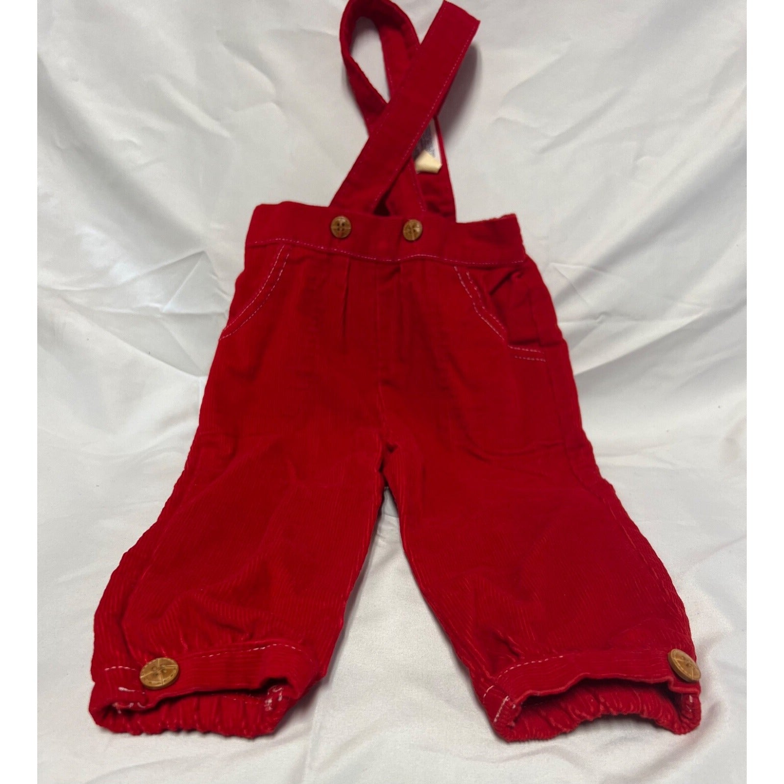 Vintage Carter's red corduroy overalls size 18 months