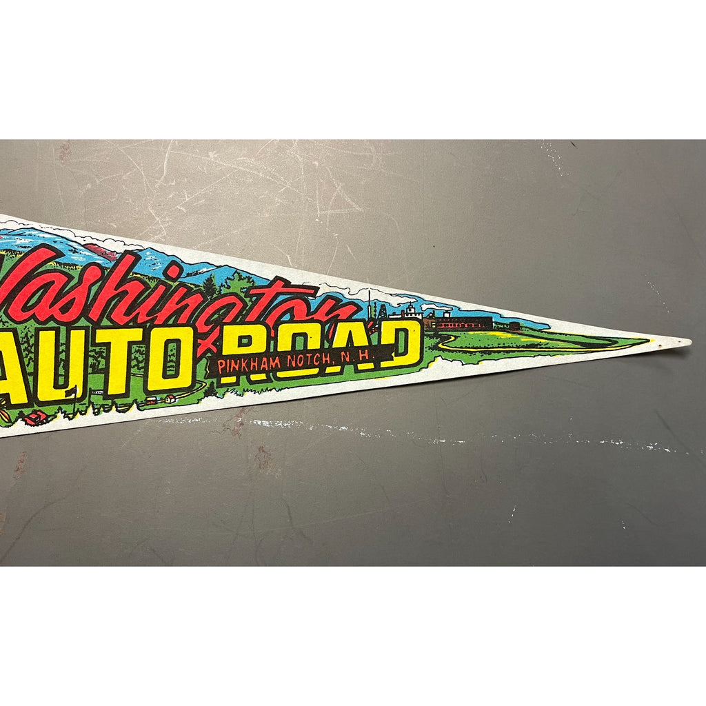 Vintage 1974 Mt. Washington Auto Road Pinkham Notch, NH pennant