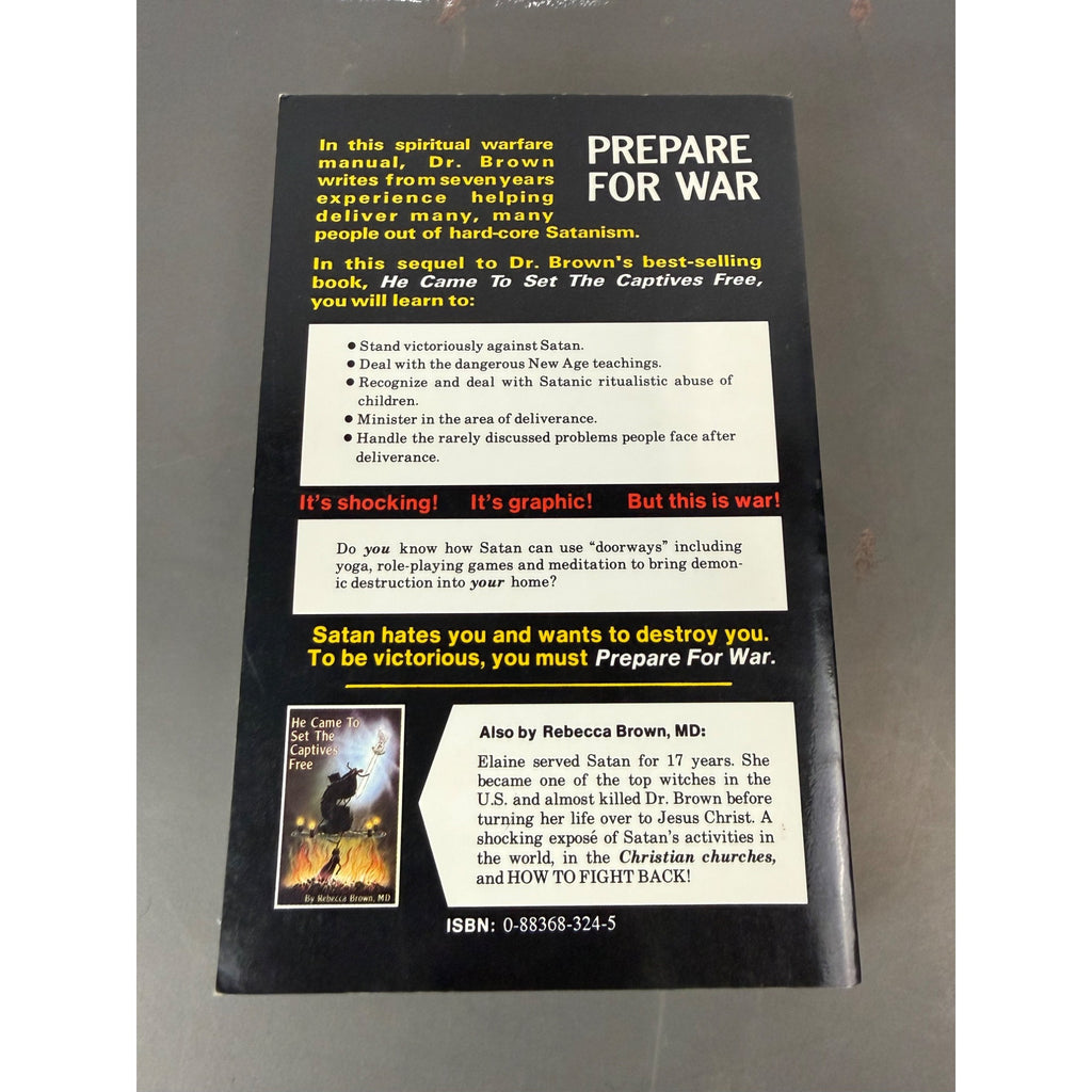 Prepare For War By Rebecca Brown MD Spiritual Warfare Paperback Revised Edition