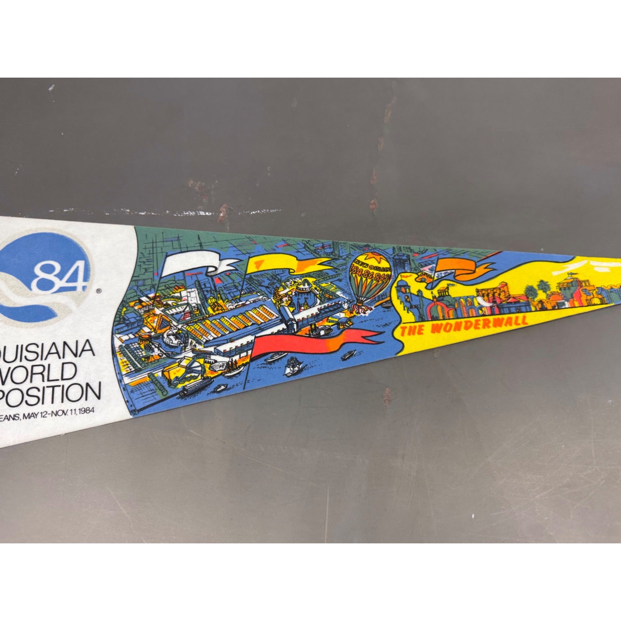 Vintage 1984 Louisiana World Exposition pennant