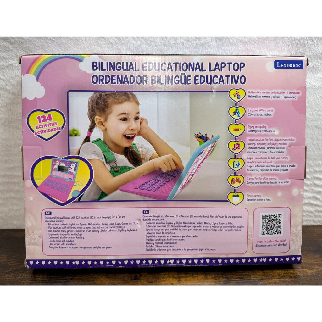 Lexibook Bilingual Educational Laptop English & Spanish Includes Mouse