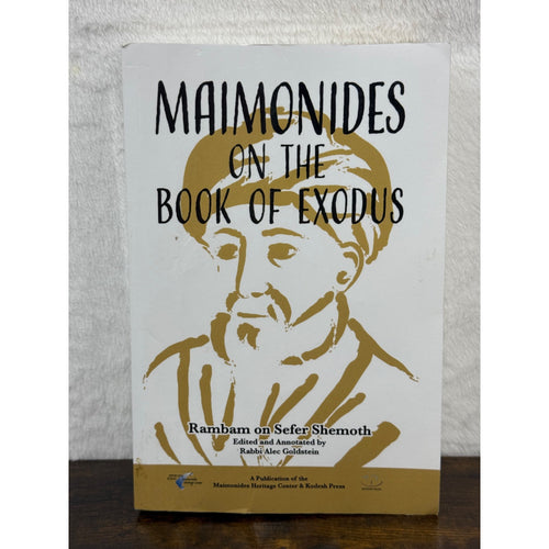 Maimonides On The Book Of Exodus By Rabbi Alec Goldstein Rambam On Sefer Shemoth