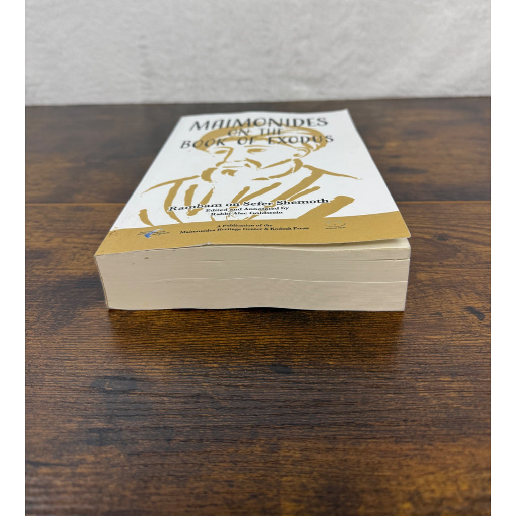 Maimonides On The Book Of Exodus By Rabbi Alec Goldstein Rambam On Sefer Shemoth