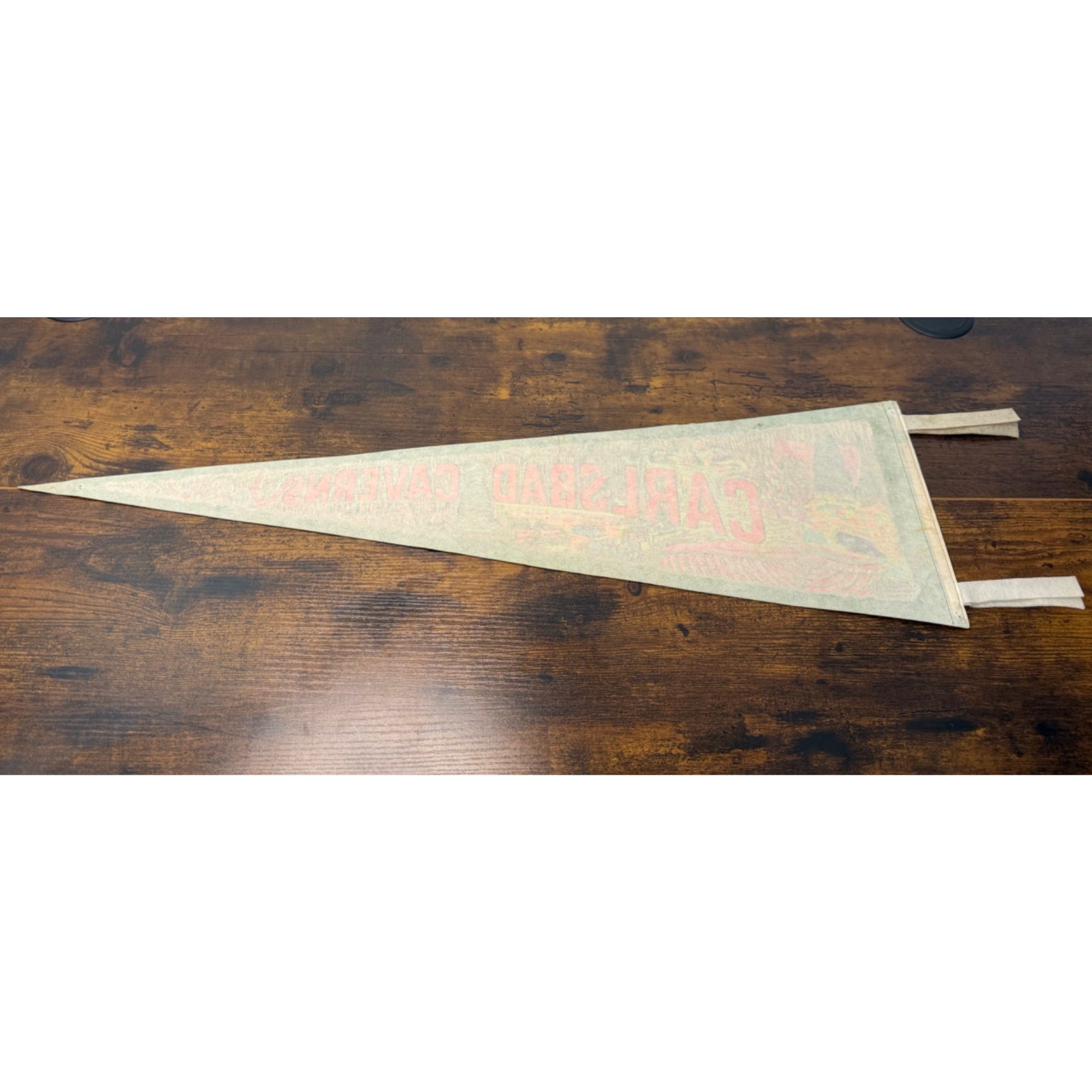 Vintage Carlsbad Caverns Felt Pennant Whites City New Mexico Souvenir 27 “