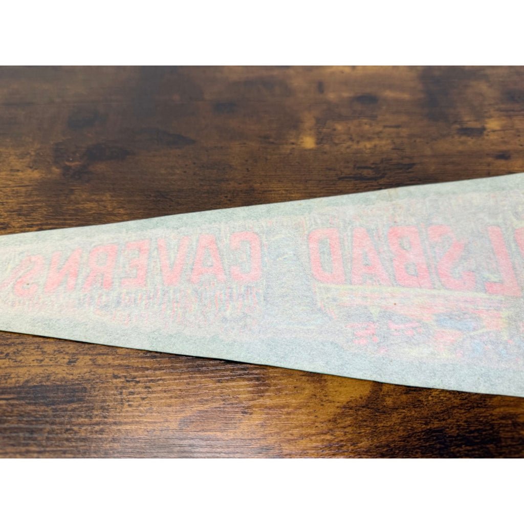 Vintage Carlsbad Caverns Felt Pennant Whites City New Mexico Souvenir 27 “