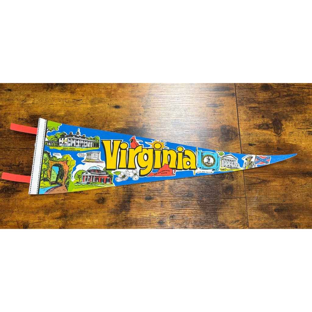 Vintage Virginia state pennant