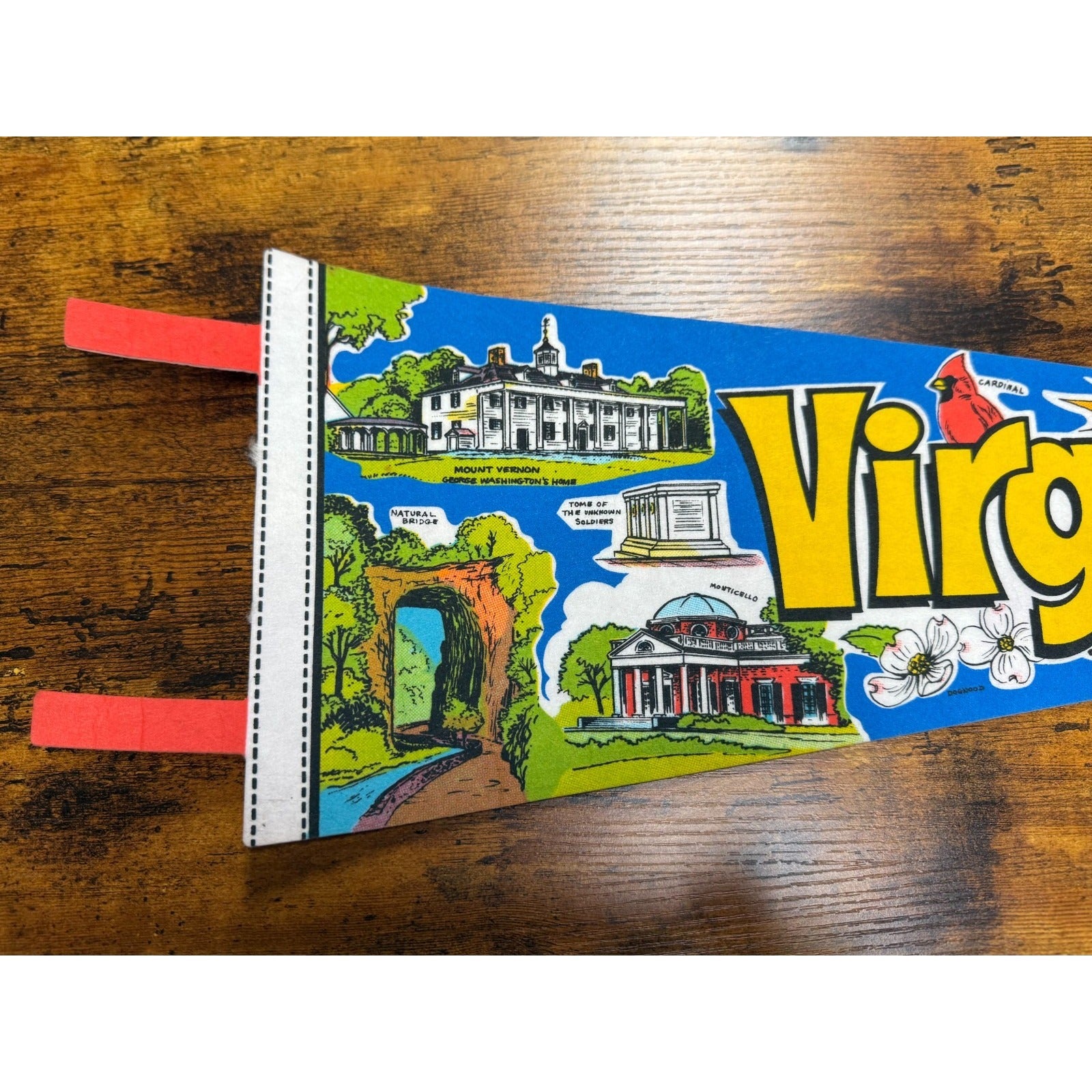 Vintage Virginia state pennant