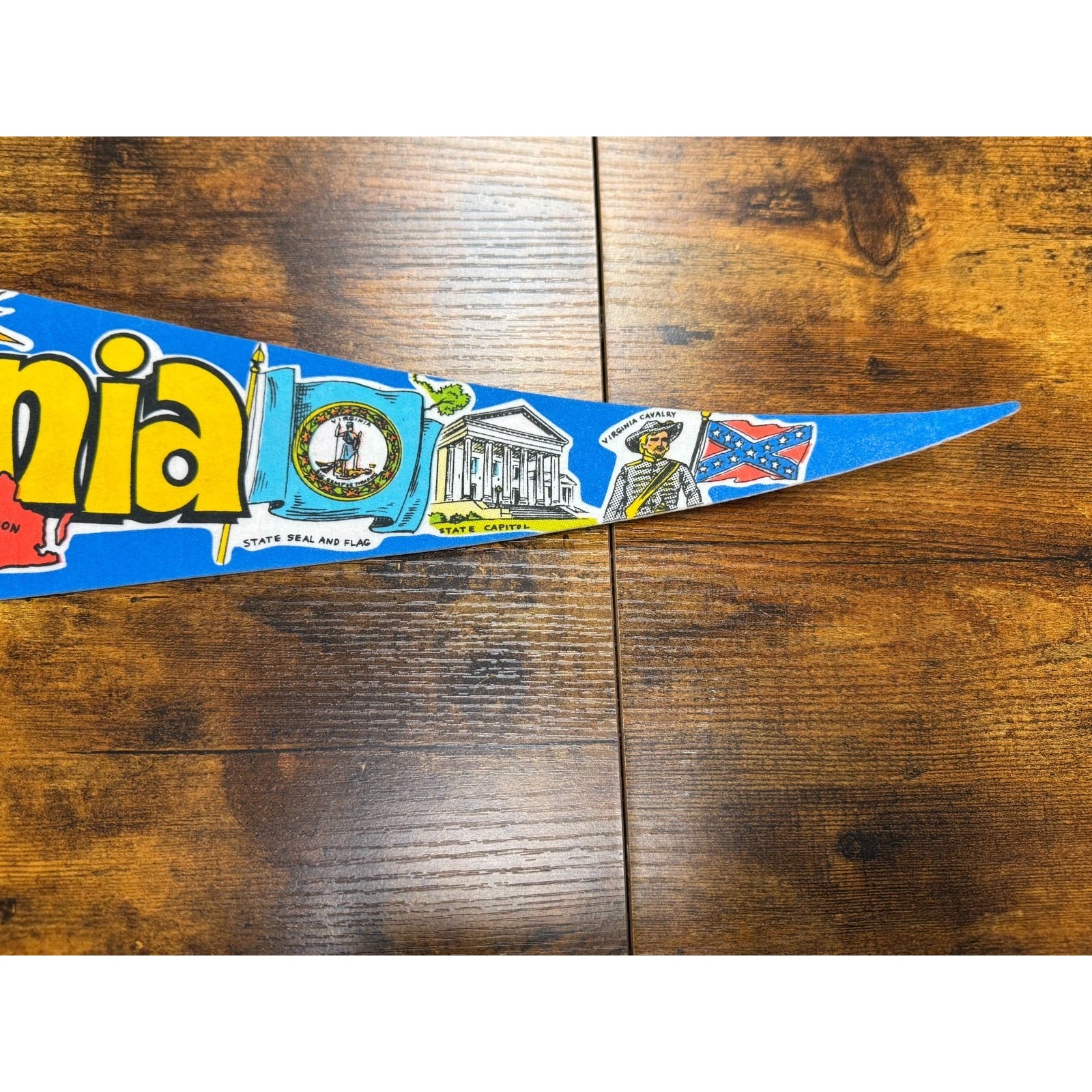 Vintage Virginia state pennant