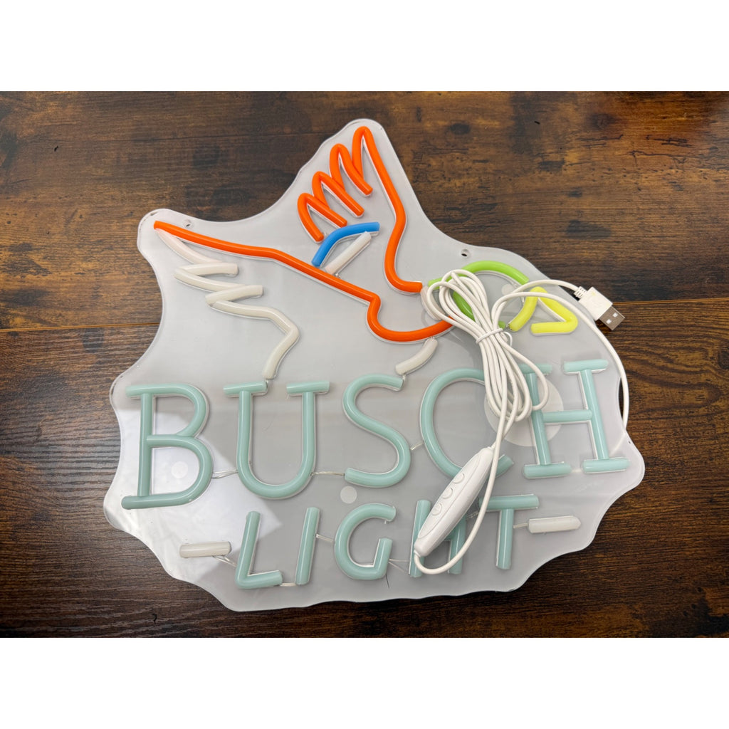 Brand new  Busch Light neon sign dimmable with usb plug