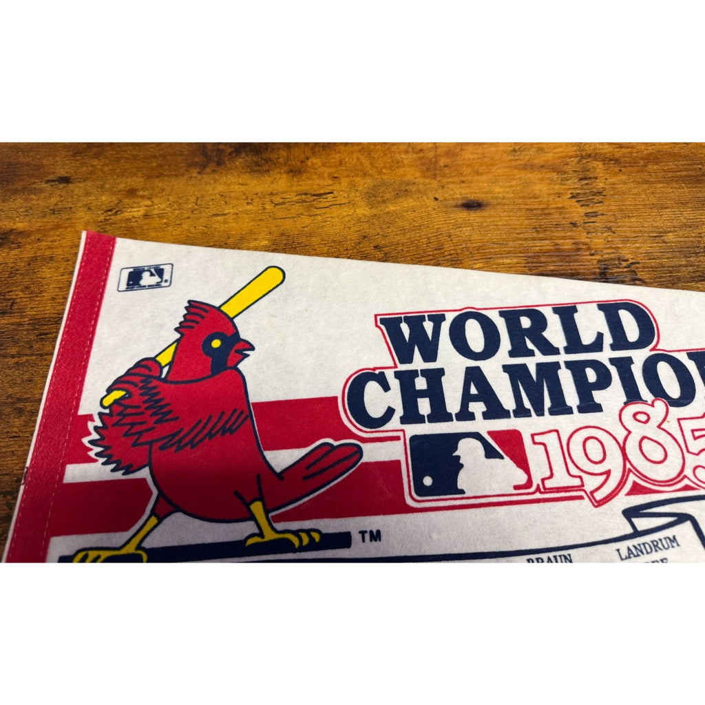 Vintage 1985 MLB St. Louis Cardinals World Champions pennant