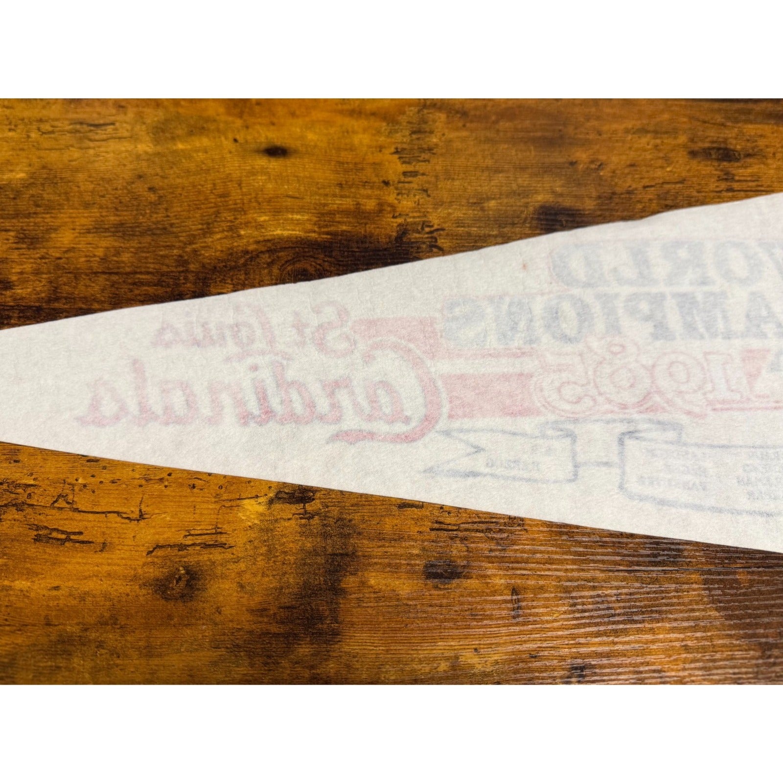 Vintage 1985 MLB St. Louis Cardinals World Champions pennant