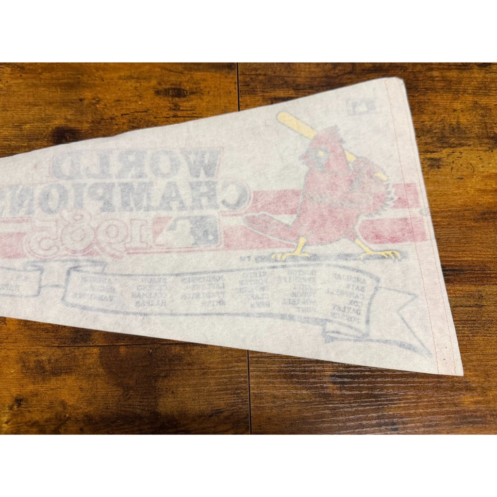 Vintage 1985 MLB St. Louis Cardinals World Champions pennant
