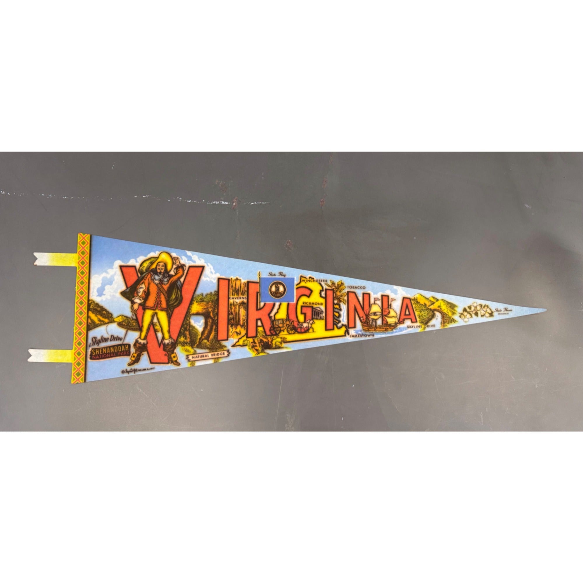 Vintage Virginia state pennant