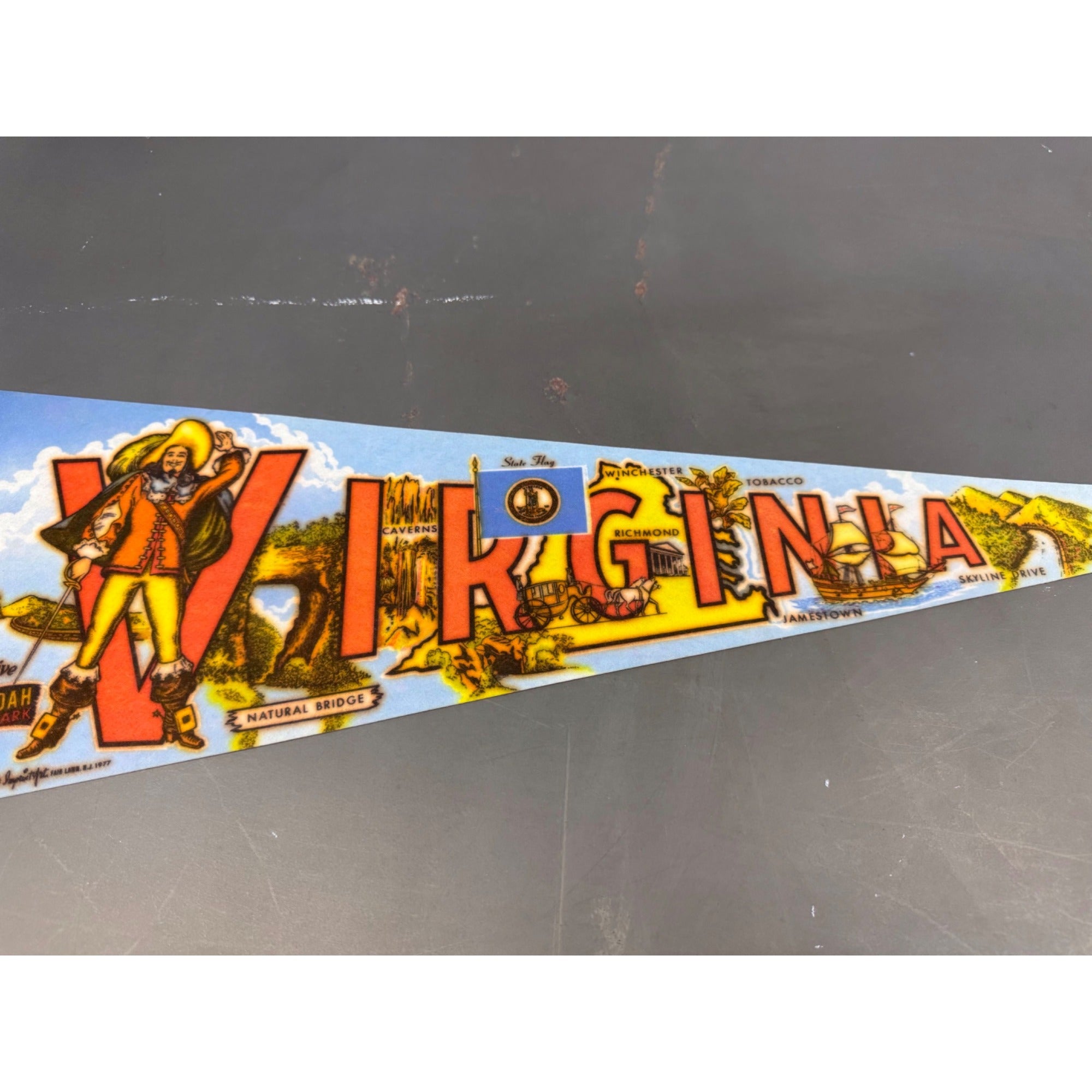 Vintage Virginia state pennant