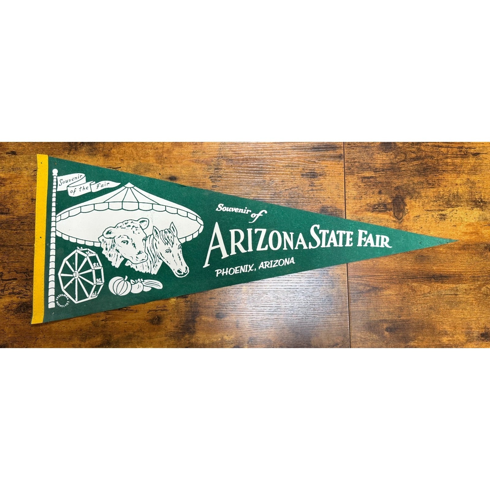 Vintage Souvenir of Arizona State Fair Phoenix, Arizona pennant