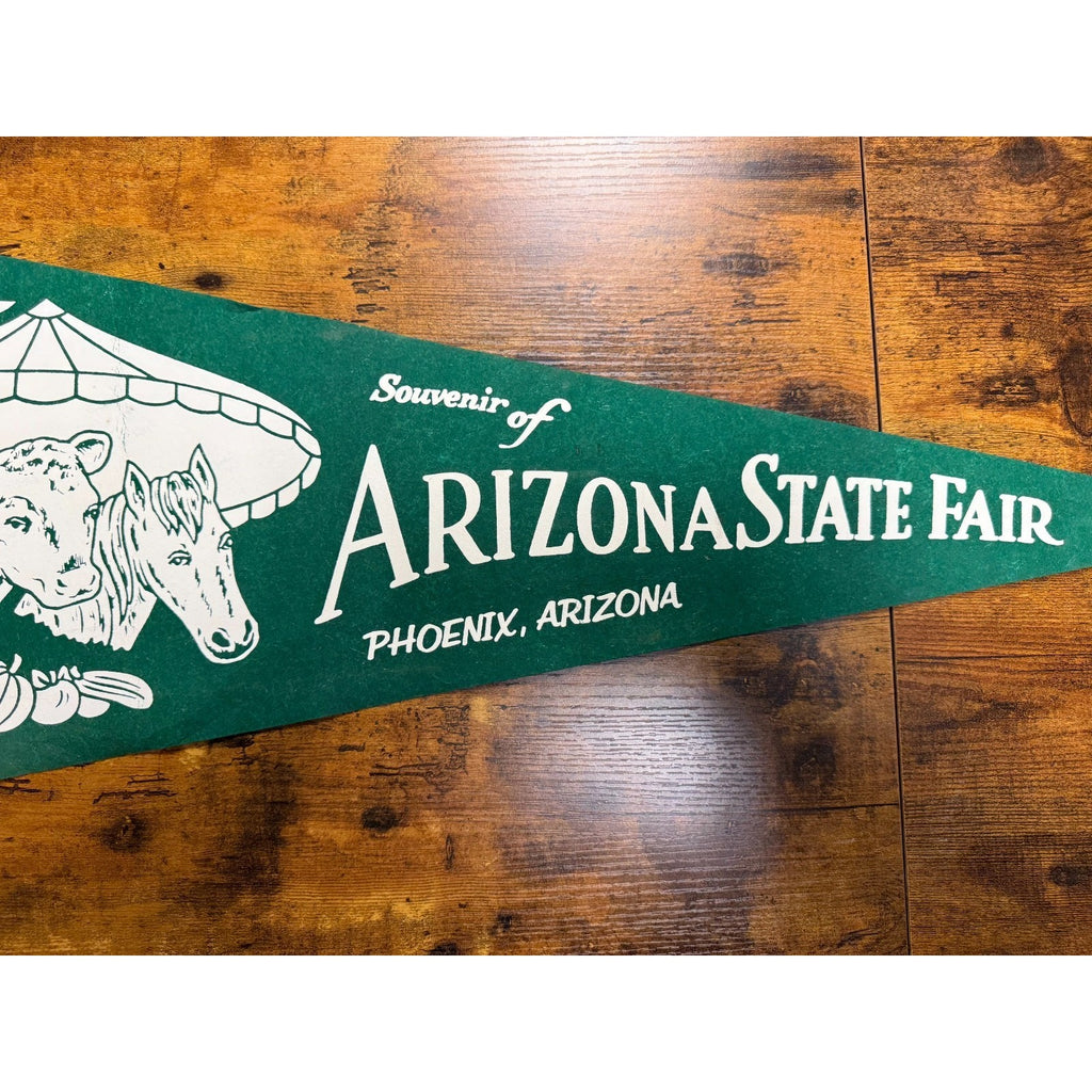 Vintage Souvenir of Arizona State Fair Phoenix, Arizona pennant