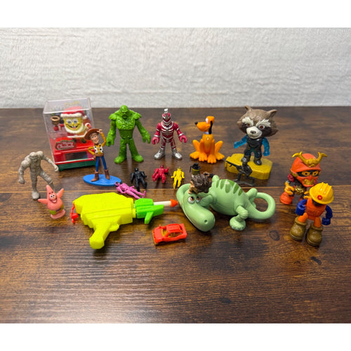 Mixed Lot Of action Figures & Toys Disney Marvel Nickelodeon and more