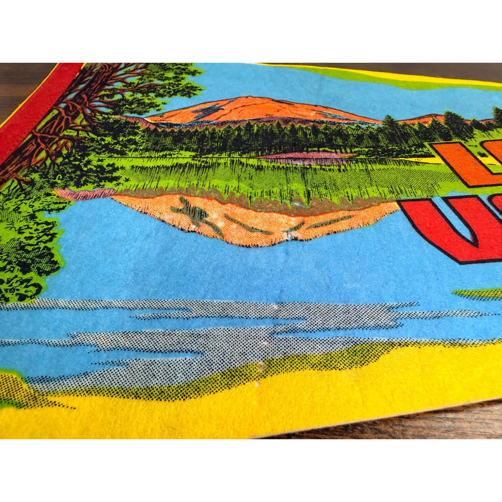 Vintage Lassen Volcanic National Park Pennant California Souvenir Collectible