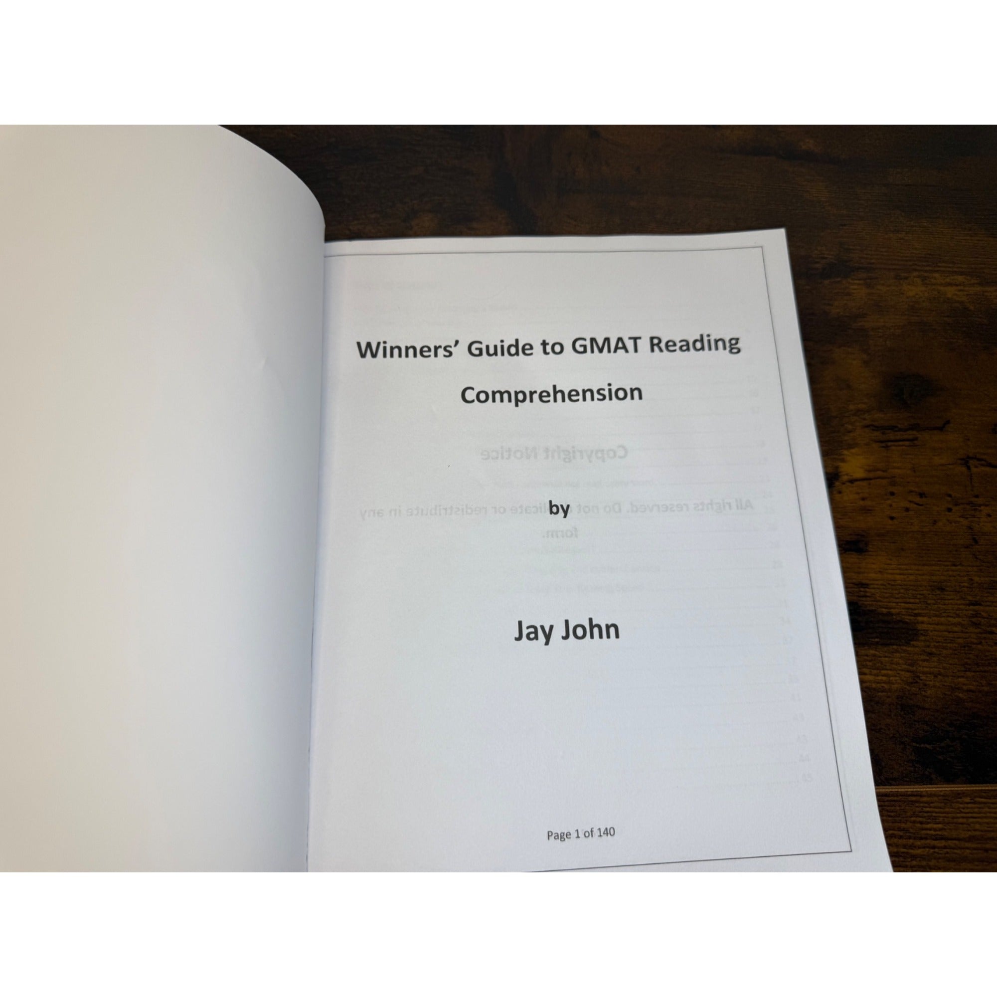 Winners Guide To GMAT Reading Comprehension By Jay John
