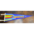 Vintage Hollywood Park Felt Pennant With Rainbow Horse Racing Design