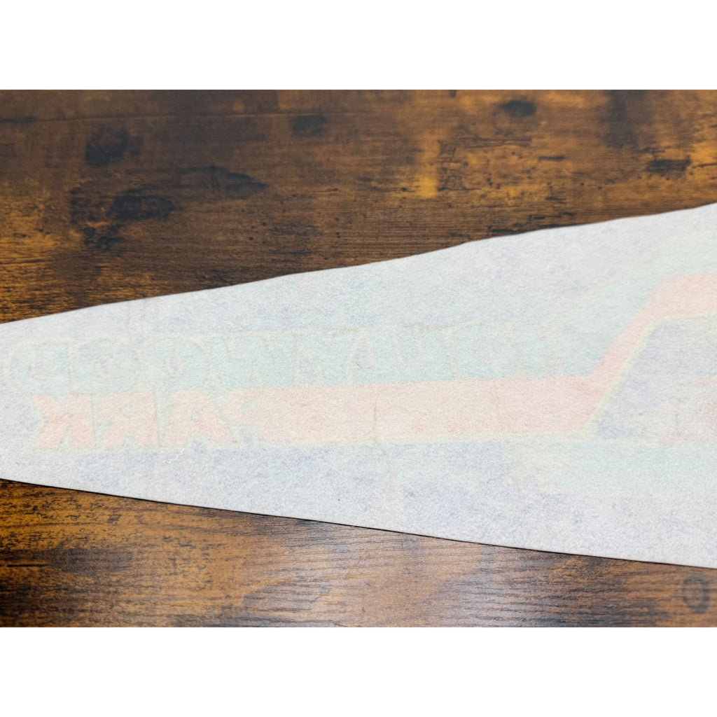 Vintage Hollywood Park Felt Pennant With Rainbow Horse Racing Design