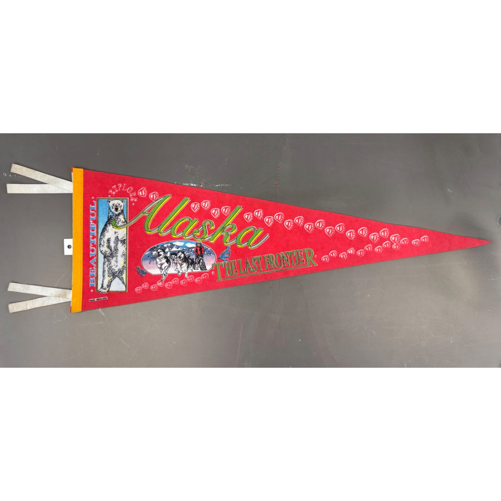 Vintage 1994 Alaska “The Last Frontier” pennant