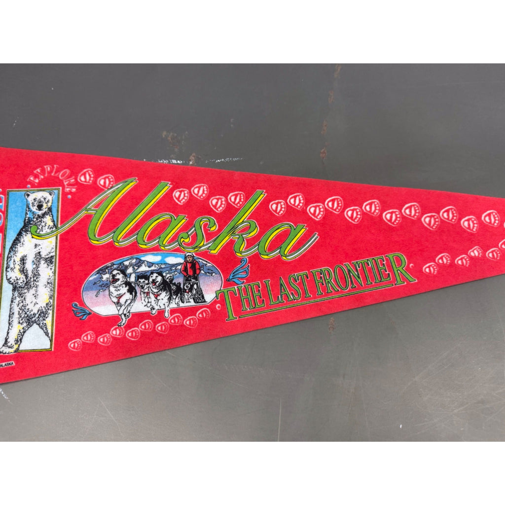 Vintage 1994 Alaska “The Last Frontier” pennant