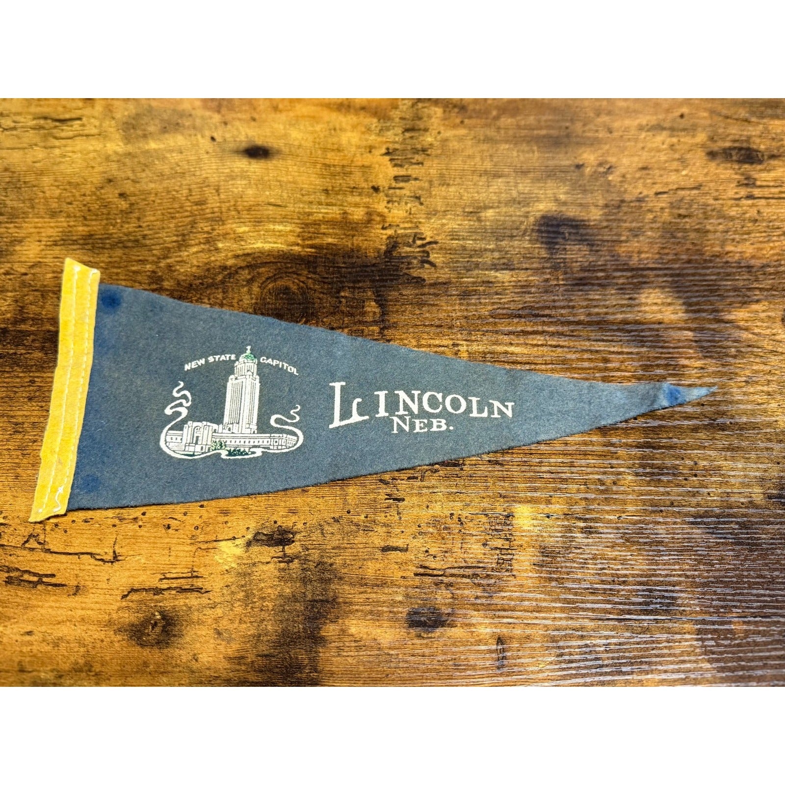 Vintage Lincoln, Nebraska pennant