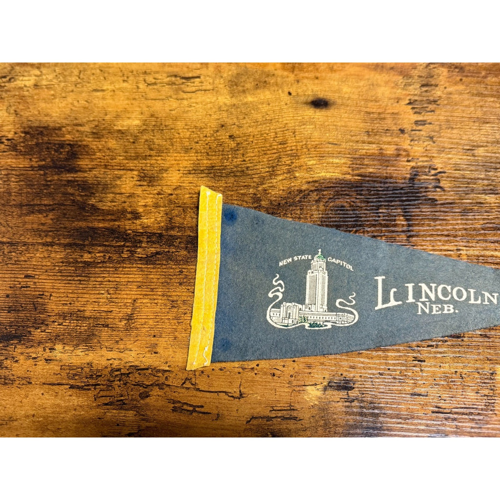 Vintage Lincoln, Nebraska pennant