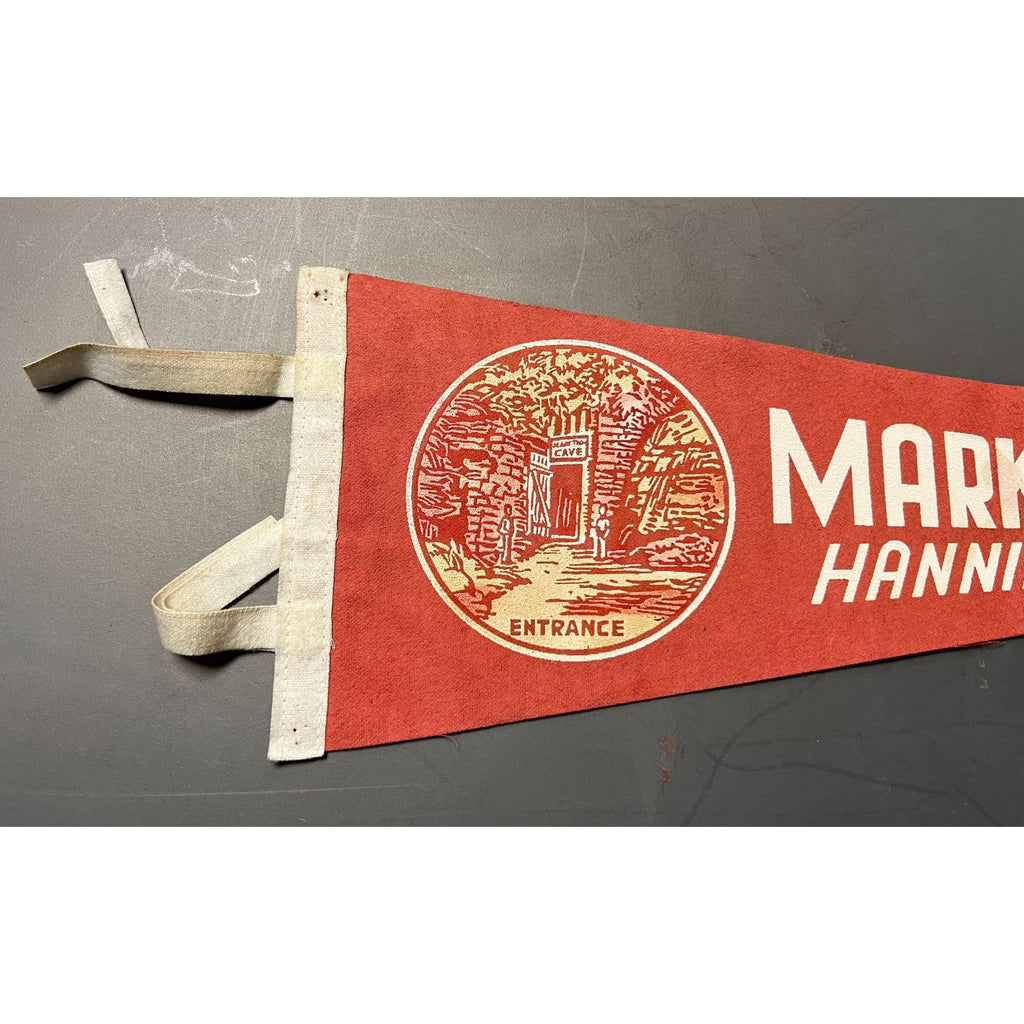 Vintage Mark Twain Cave Hannibal, MO pennant