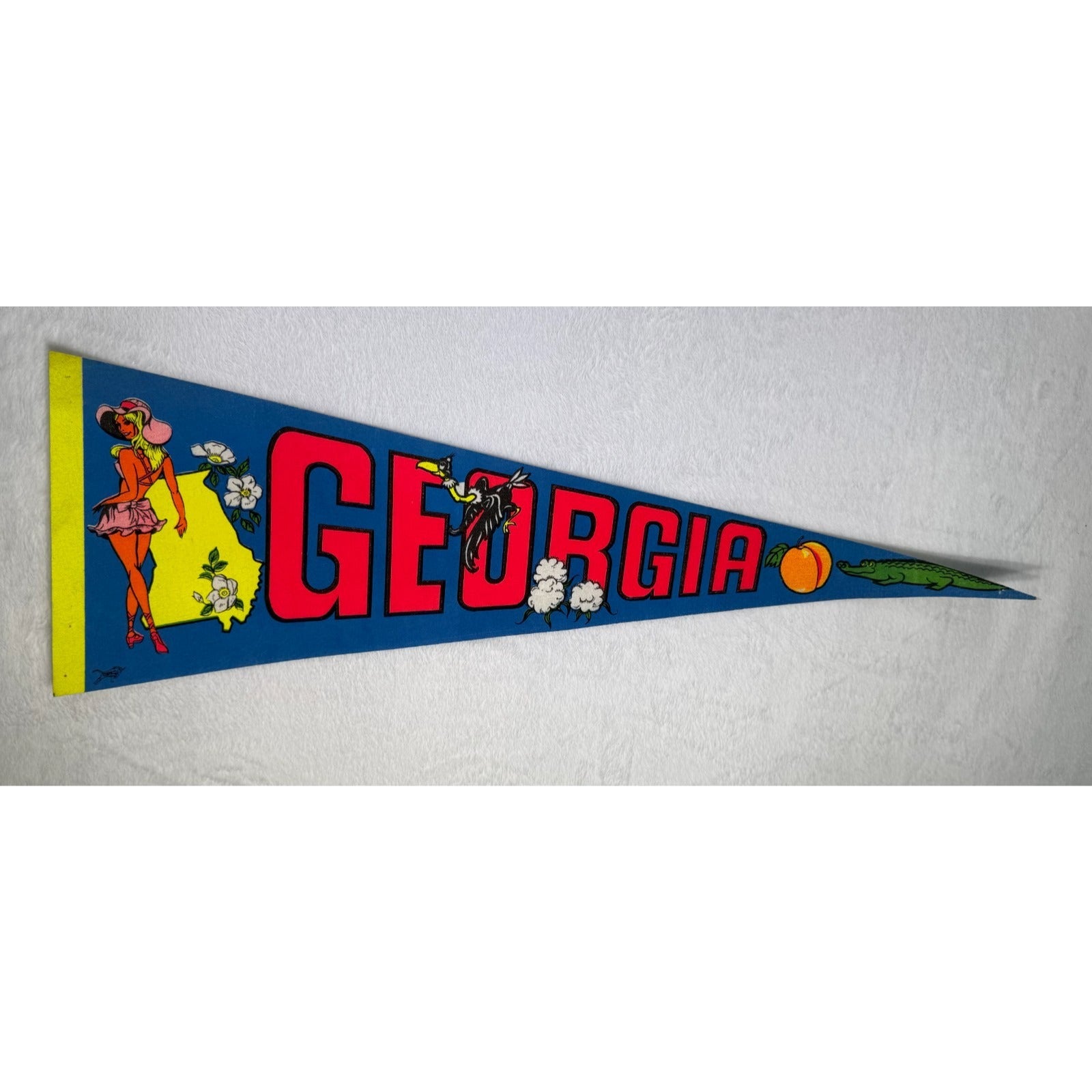 Vintage Georgia State pennant