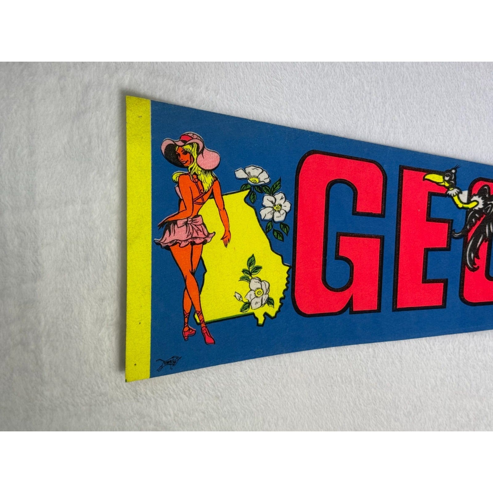 Vintage Georgia State pennant