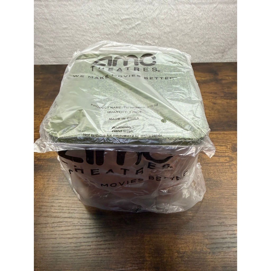 New Minecraft Movie AMC Exclusive Square Tin Box With Grass Block Design