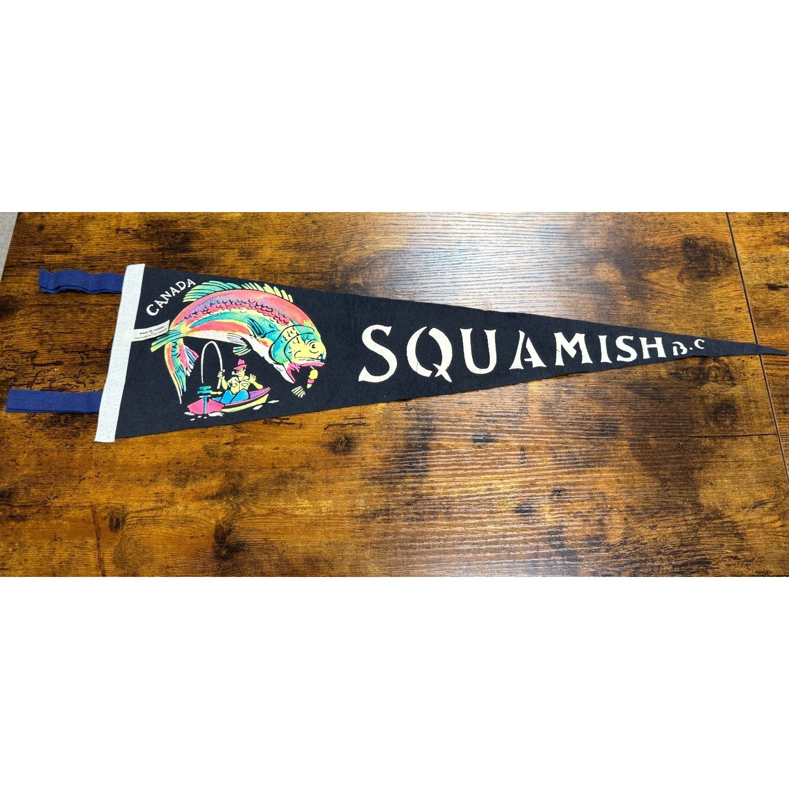Vintage Squamish, B.C. Canada pennant