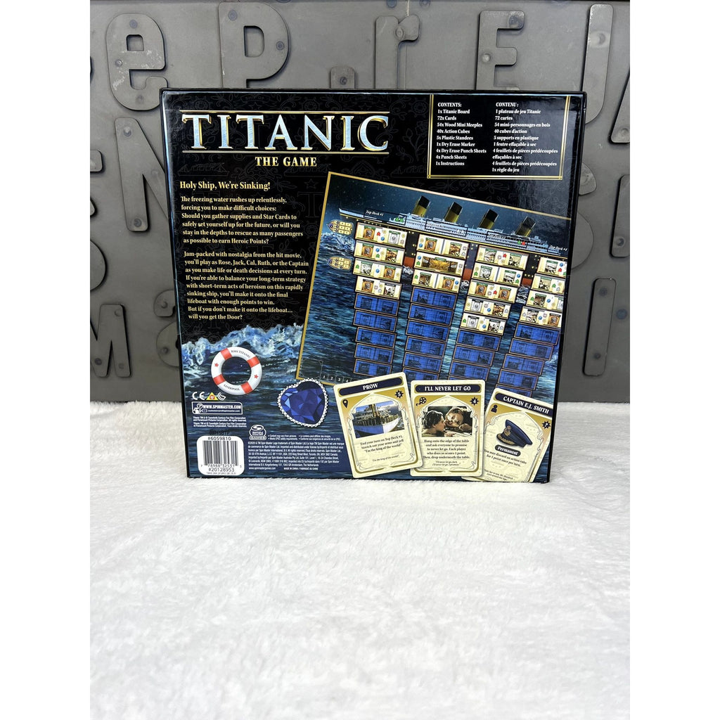 NEW Titanic Board Game Escape The Boat Stay Afloat Strategy Spin Master