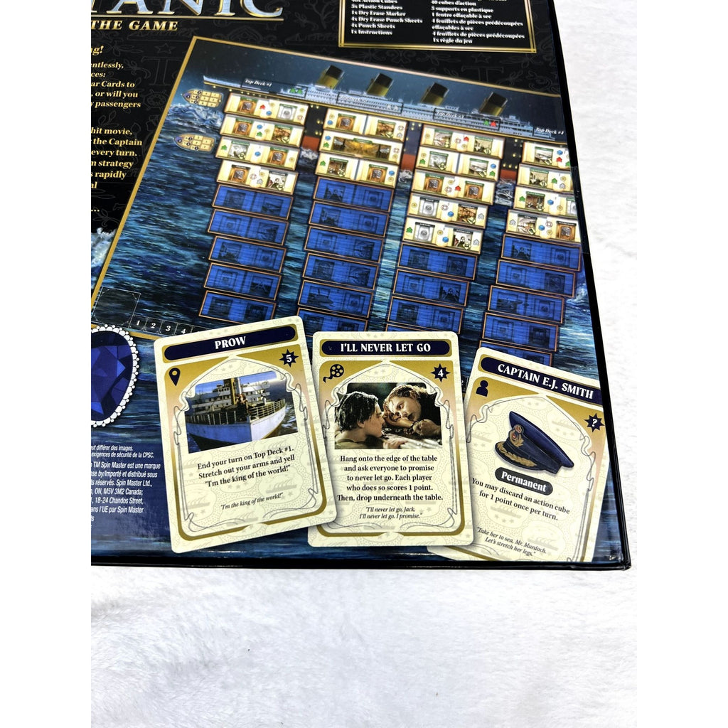 NEW Titanic Board Game Escape The Boat Stay Afloat Strategy Spin Master