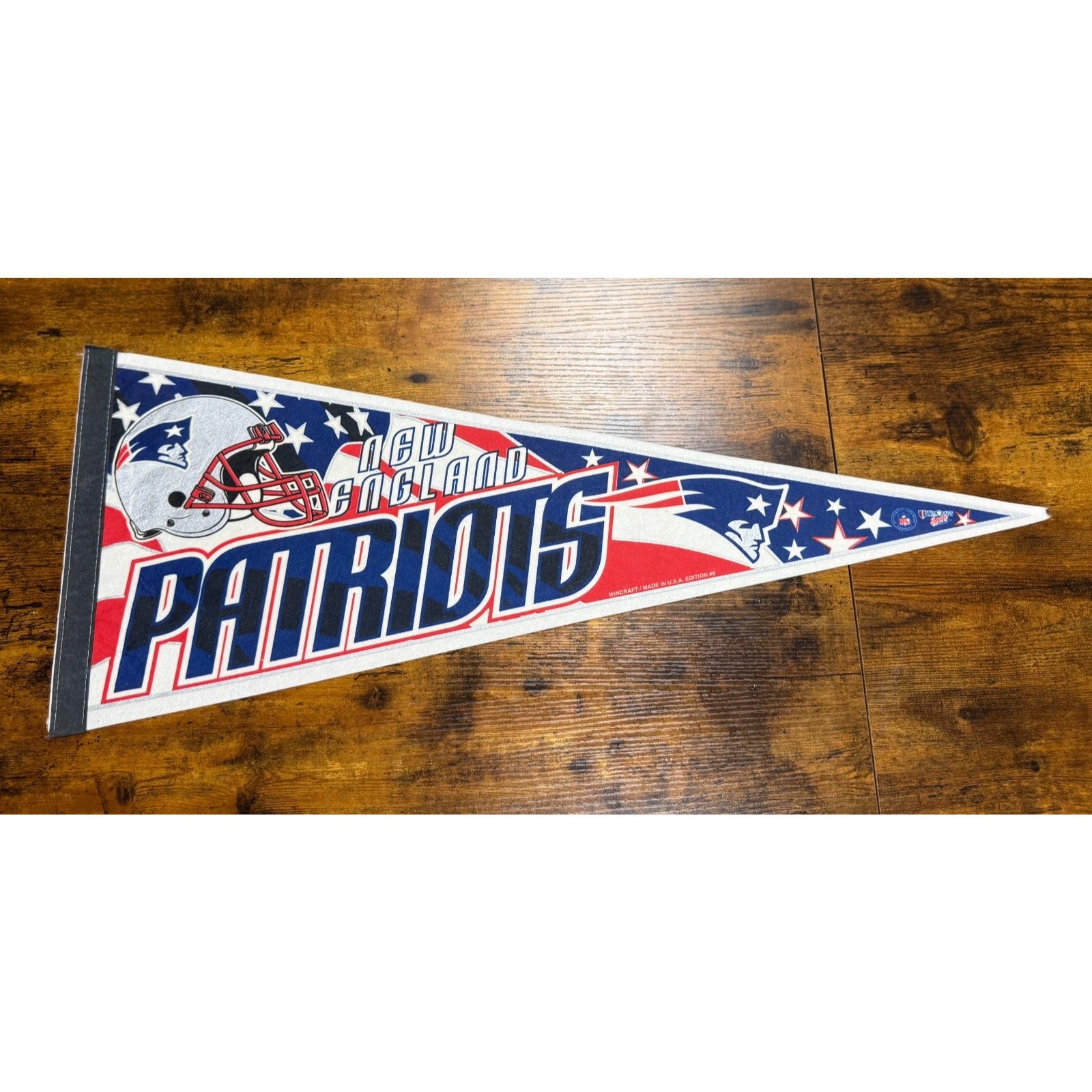 Vintage 90's NFL New England Patriots pennant