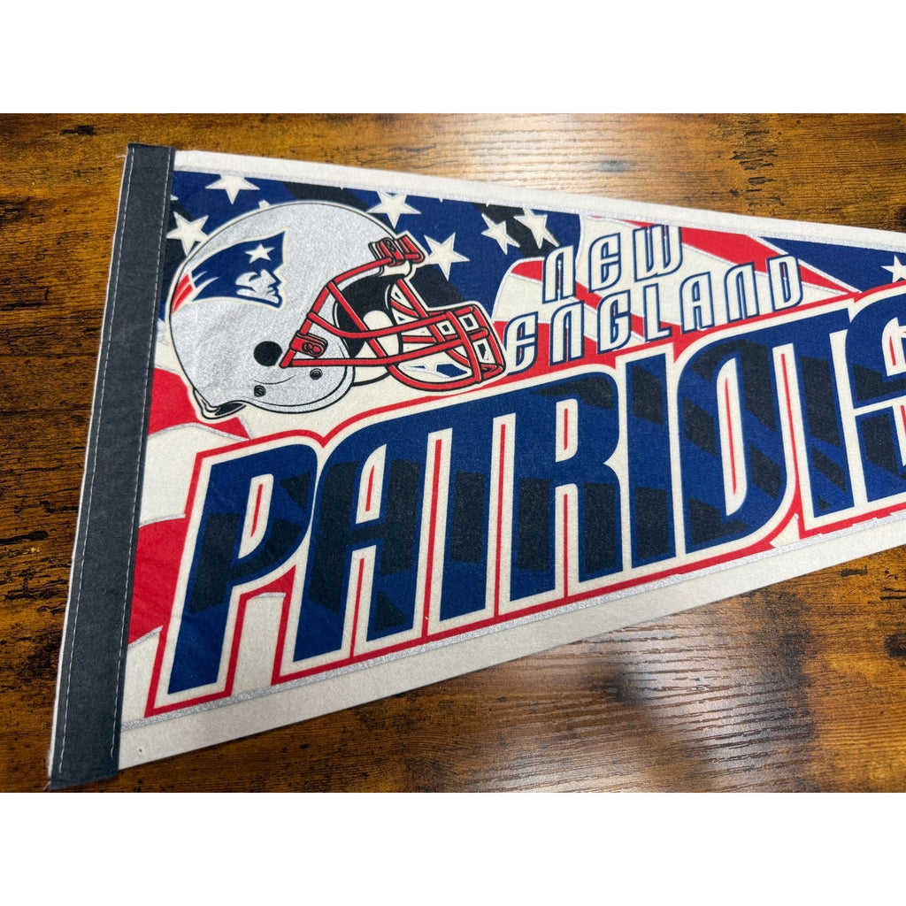 Vintage 90's NFL New England Patriots pennant