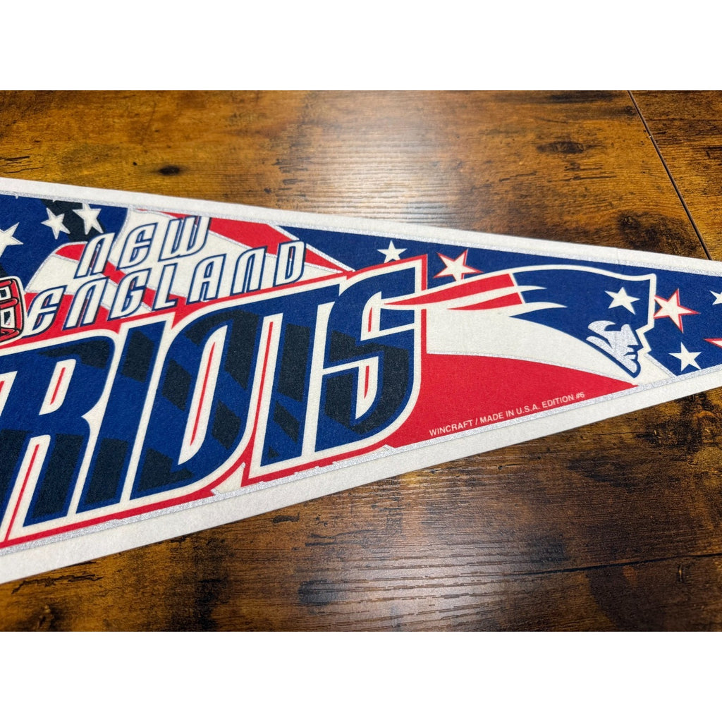 Vintage 90's NFL New England Patriots pennant