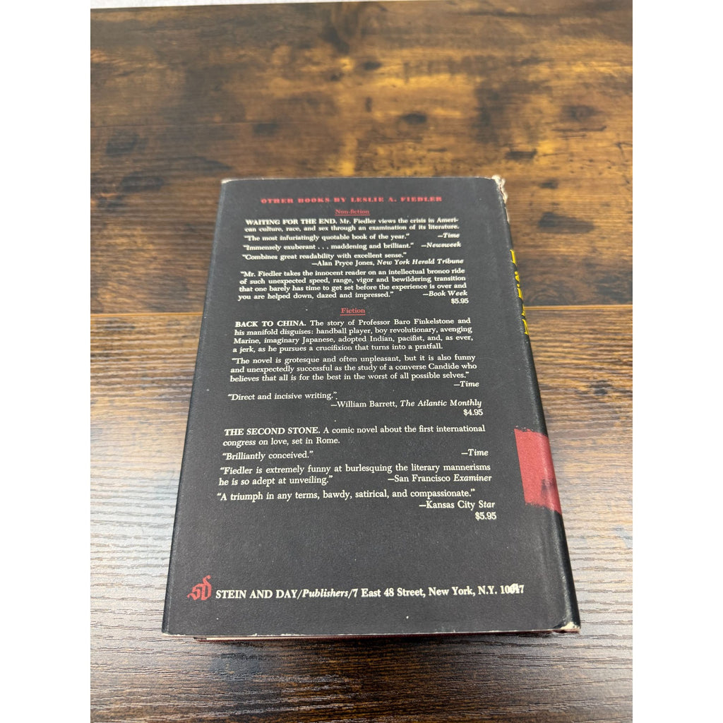 Love And Death In The American Novel By Leslie A. Fiedler New Revised Edition 1966 Hardcover