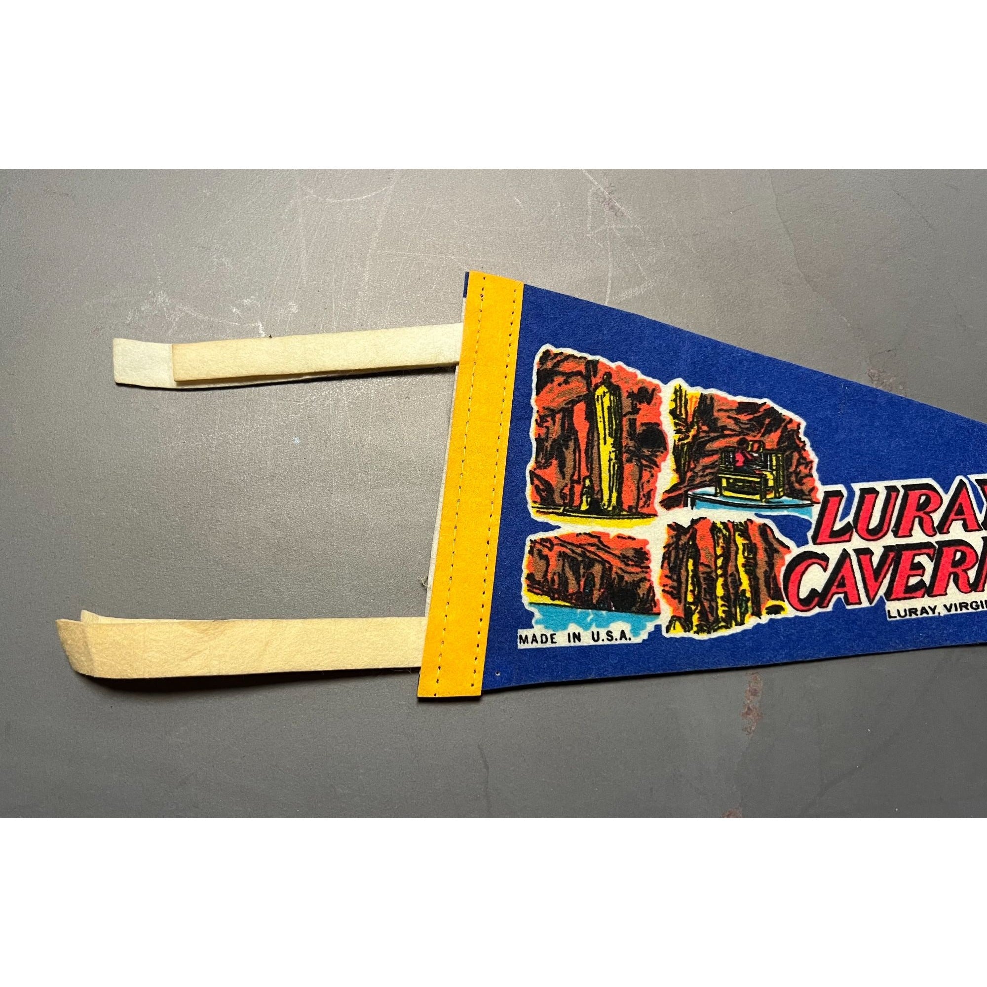 Vintage Luray Caverns Luray, VA pennant