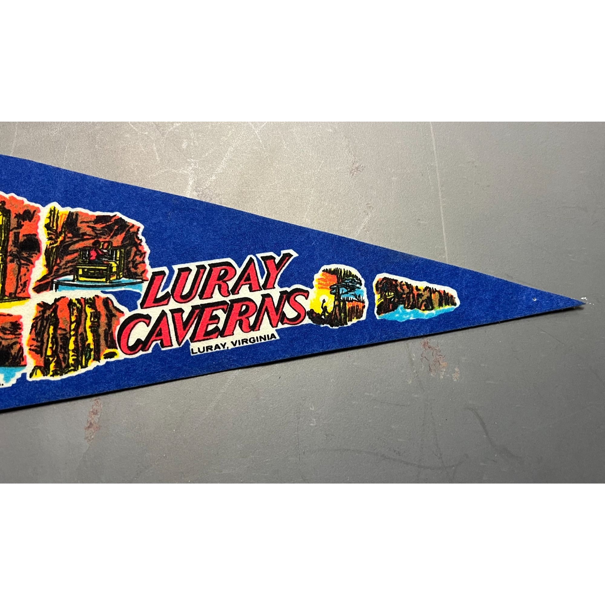 Vintage Luray Caverns Luray, VA pennant