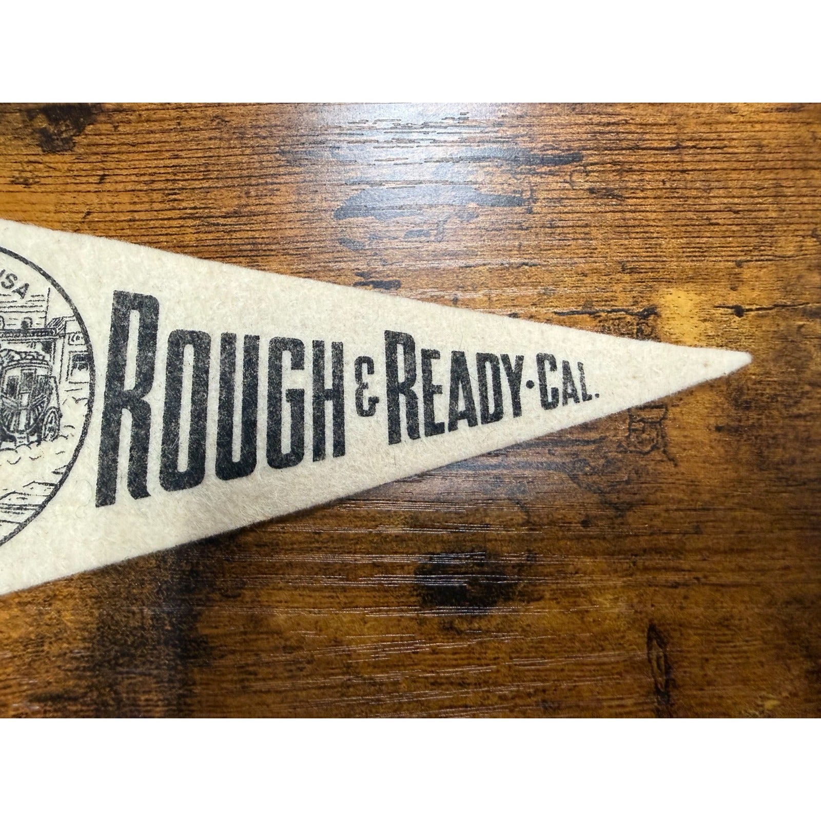 Vintage Rough and Ready Califronia mini pennant